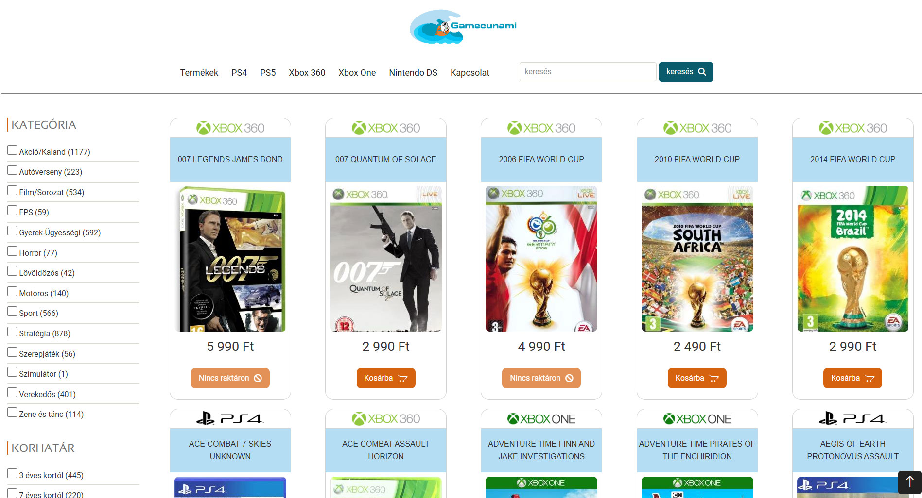 Gamecunami képernyőképe